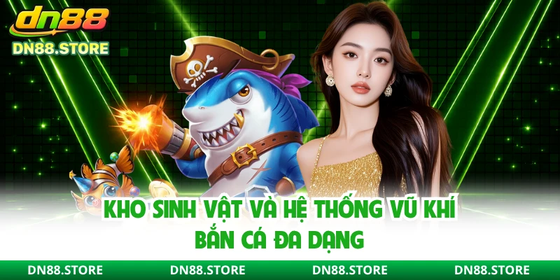 Kho sinh vật và hệ thống vũ khí bắn cá đa dạng